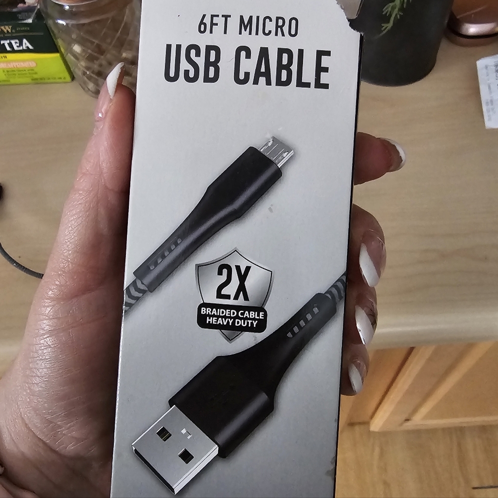 6ft Micro USB Cable - Black